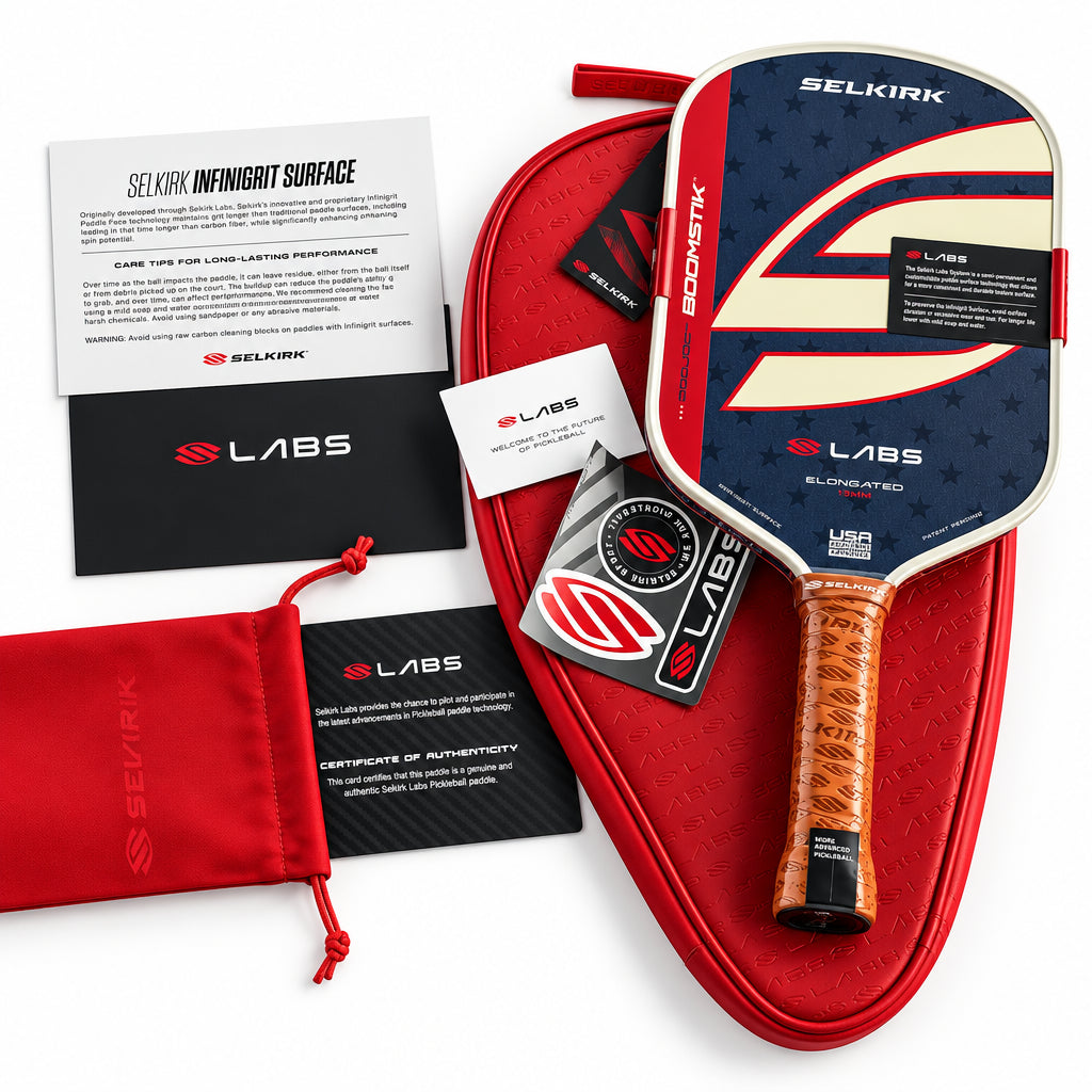 Boomstick Elongated Pickleball Paddle, 16mm – USA Pickleball Approved