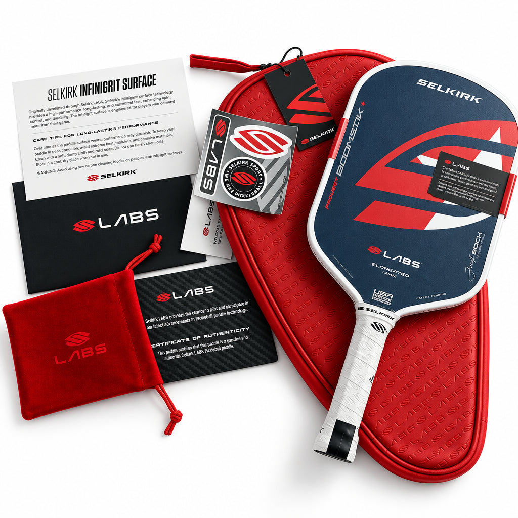 Boomstick Elongated Pickleball Paddle, 16mm – USA Pickleball Approved